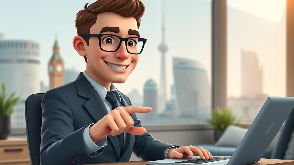 professional London business owner updating directory profile online for business listing excellence