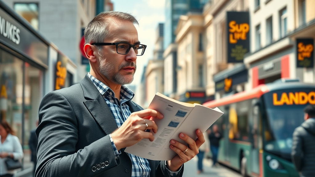 How to market your business in London UK with modern digital marketing strategies and a bustling London high street scene