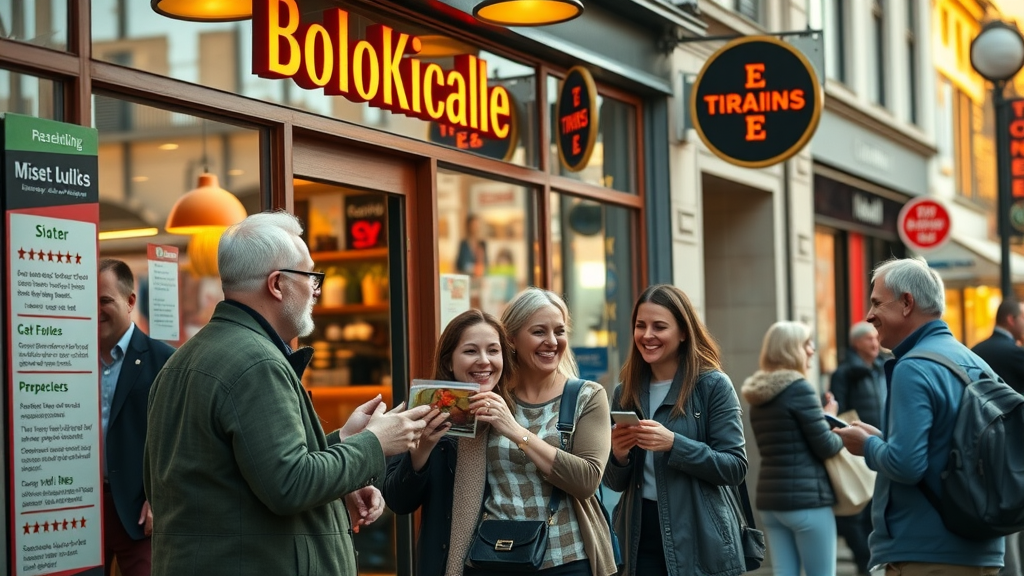 thriving london small business listing local business storefront with positive reviews and interactions