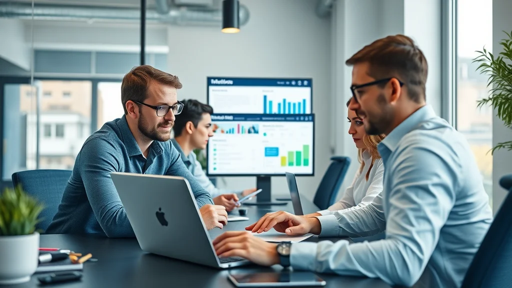 London digital marketing professionals analysing business directory listings and digital campaign metrics to promote Greater London companies