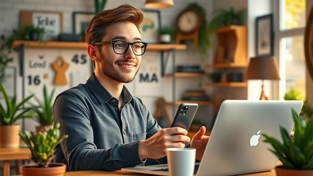 London young entrepreneur hosting social media live stream for business engagement