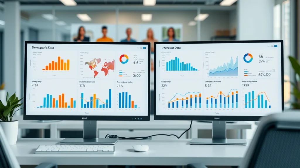 Side-by-side dashboard visualising demographic vs interest based market targeting for paid website traffic